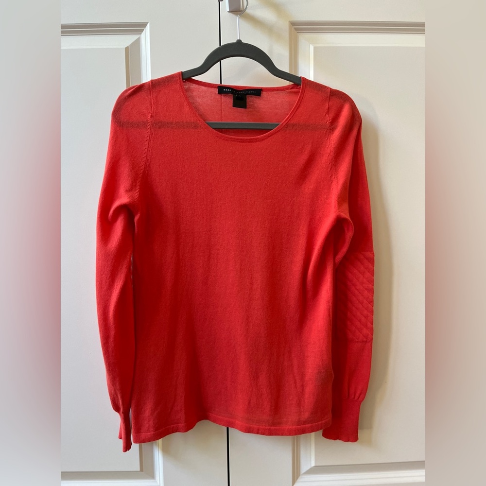 Marc Jacobs Gayle Pullover Sweater in Flamingo Red